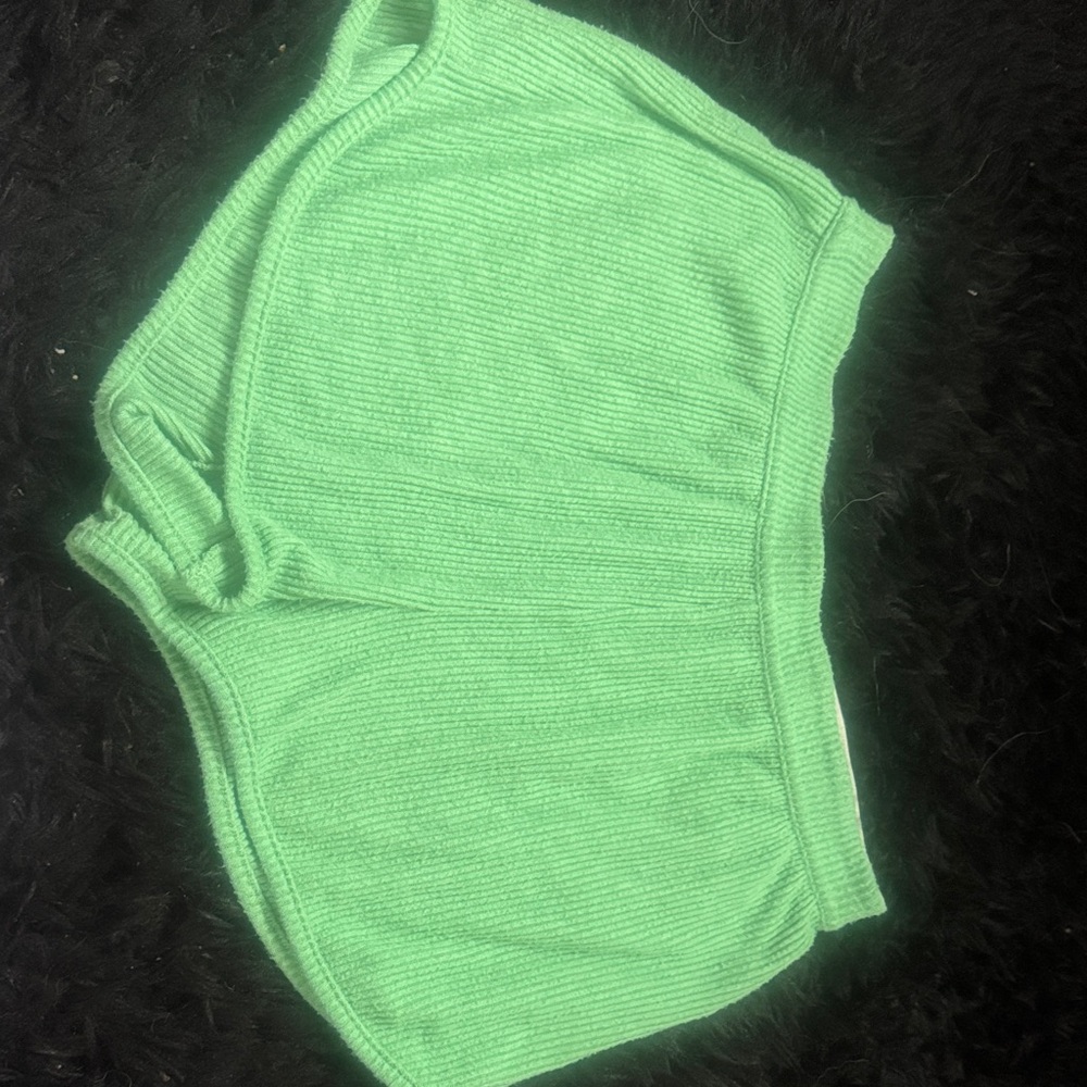Aerie Sage Green Knit Shorts